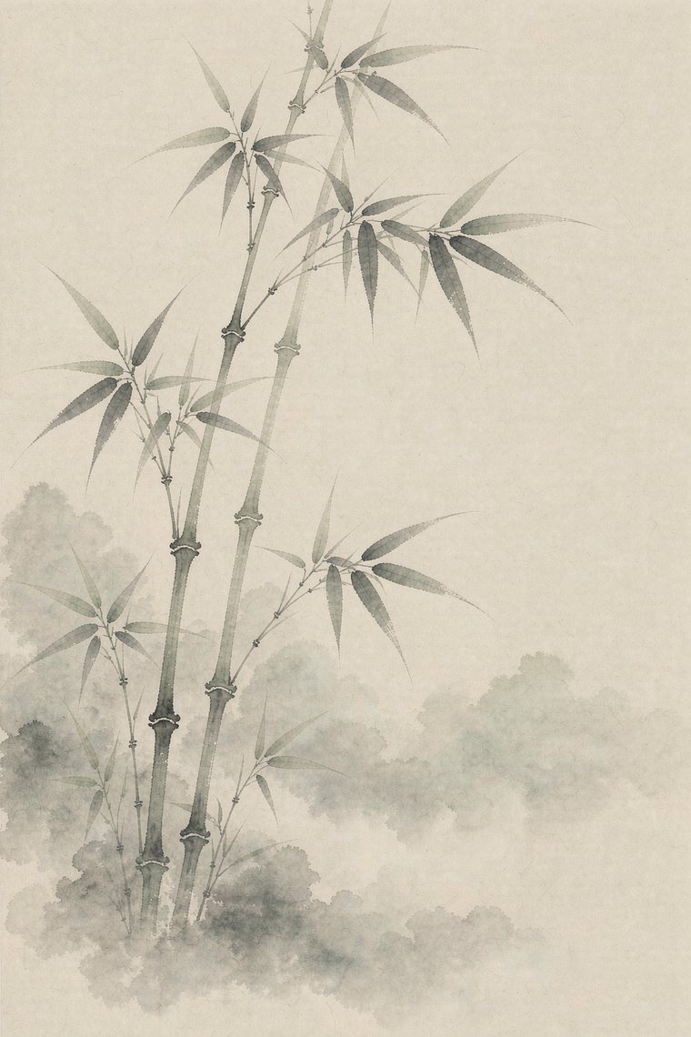 Bamboo in Mist art print
