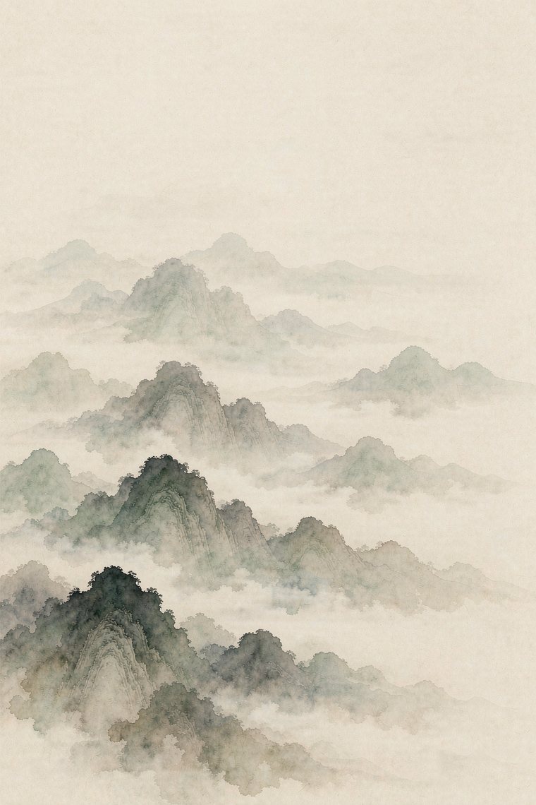 Misty Mountains II art print